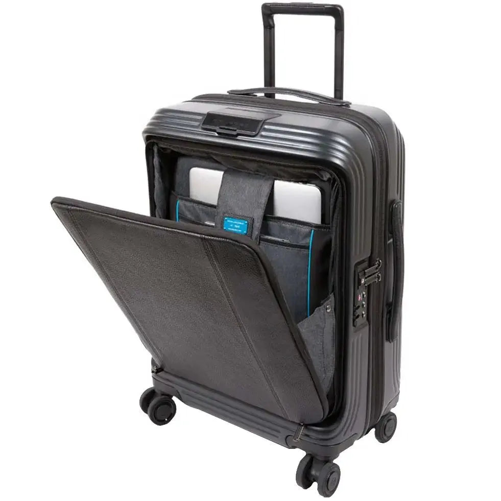 Piquadro Modus 4-Rollen Kabinenlaptoptrolley 55 cm - Nero Piquadro