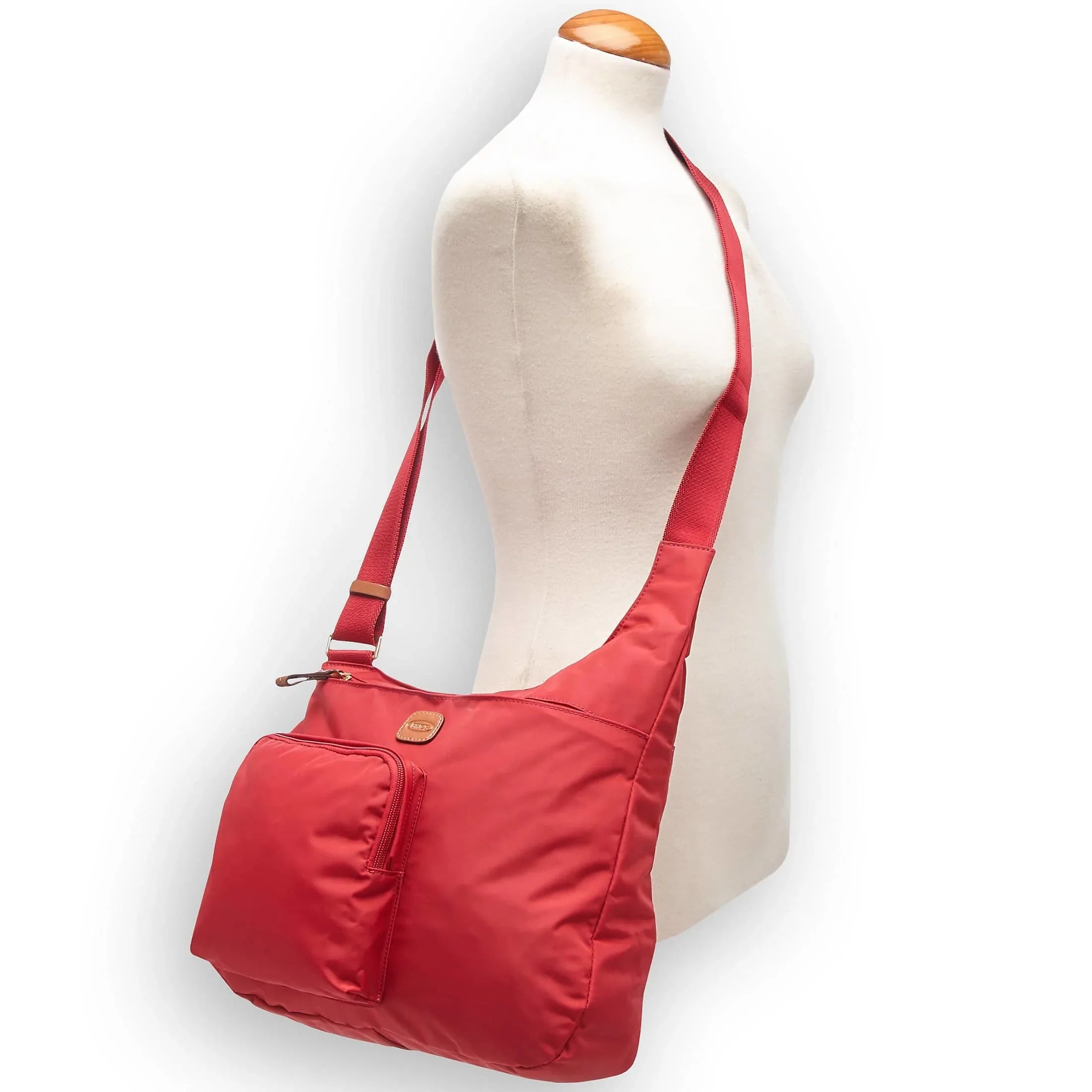 Brics X-Bag shoulder bag 32 cm - olive