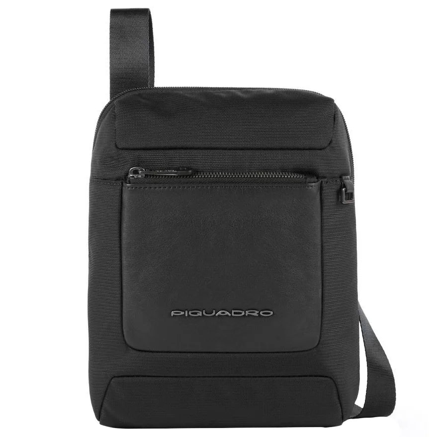 Piquadro Macbeth shoulder bag 27 cm Black