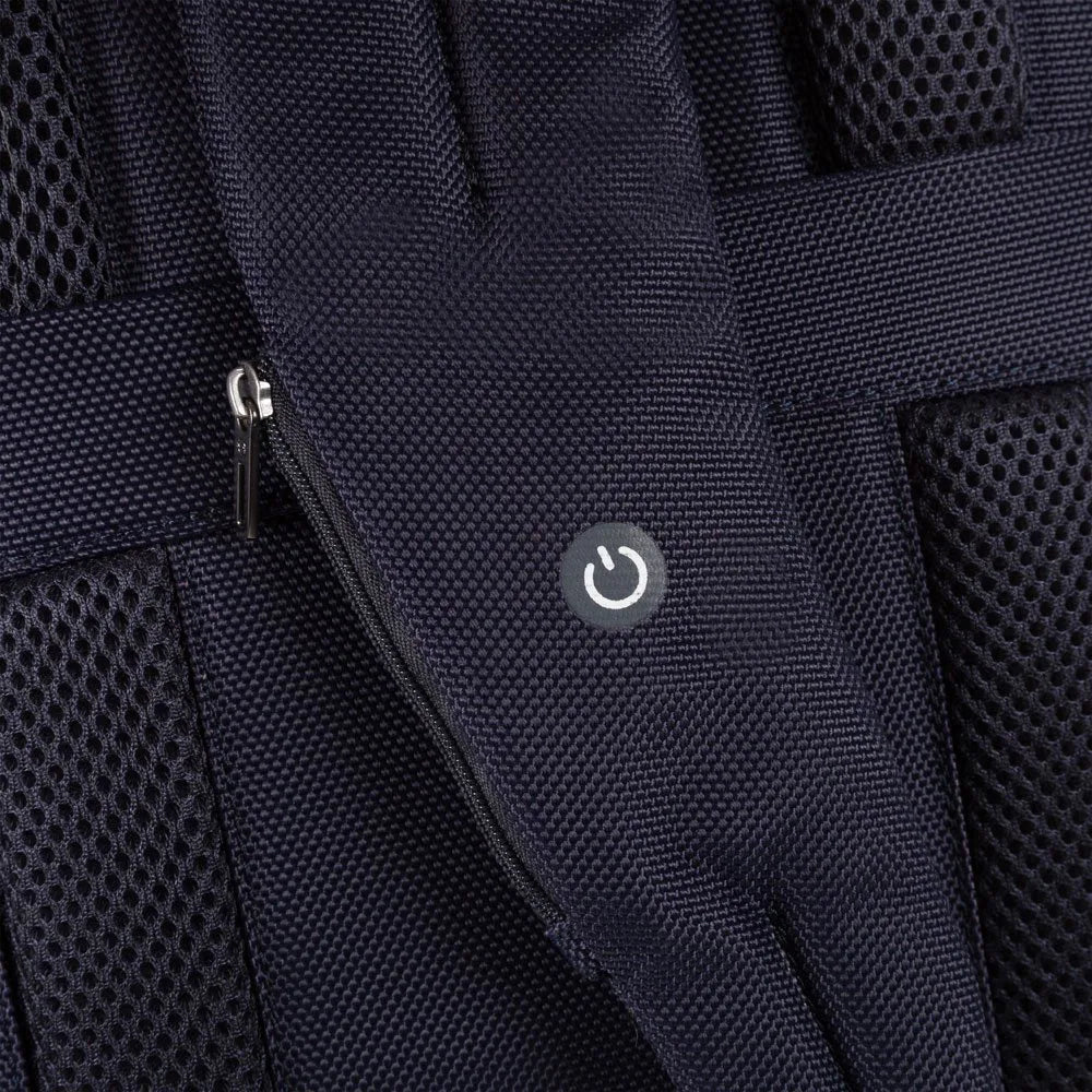Piquadro Brief LED Laptop-Rucksack 39 cm - Blue