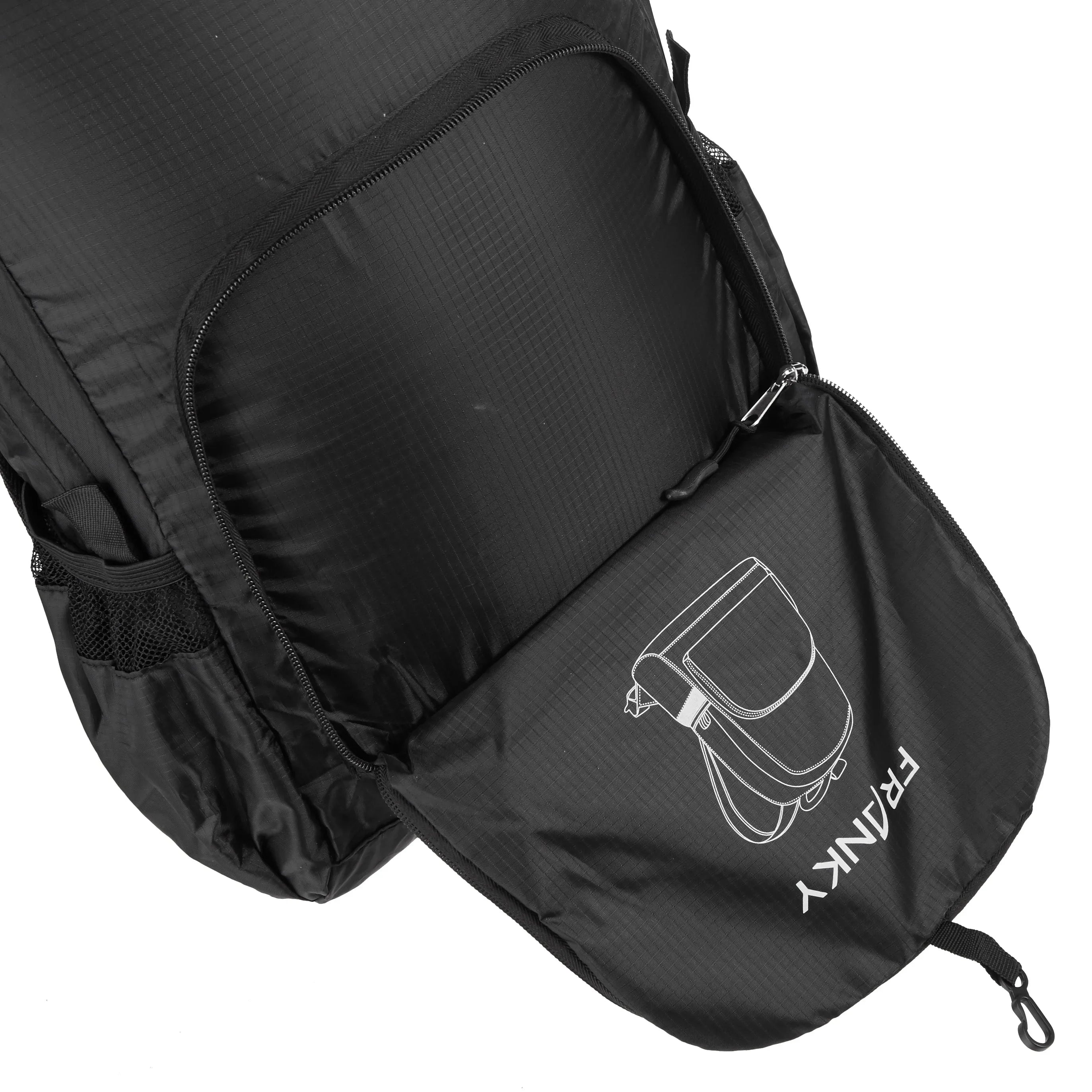 koffer-direkt.de Zubehör Faltrucksack 46 cm - schwarz