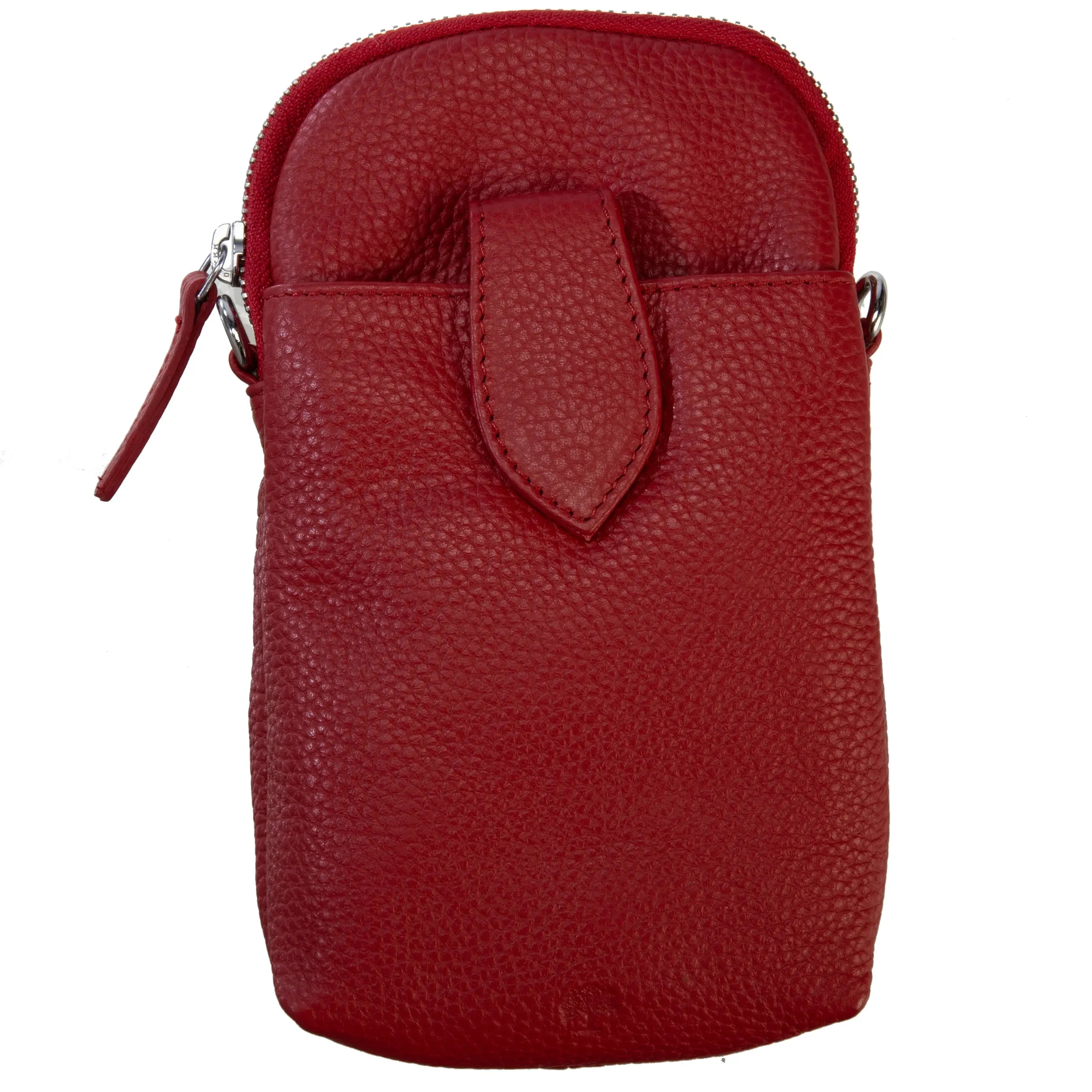 koffer-direkt.de Prato mobile phone shoulder bag 20 cm - red