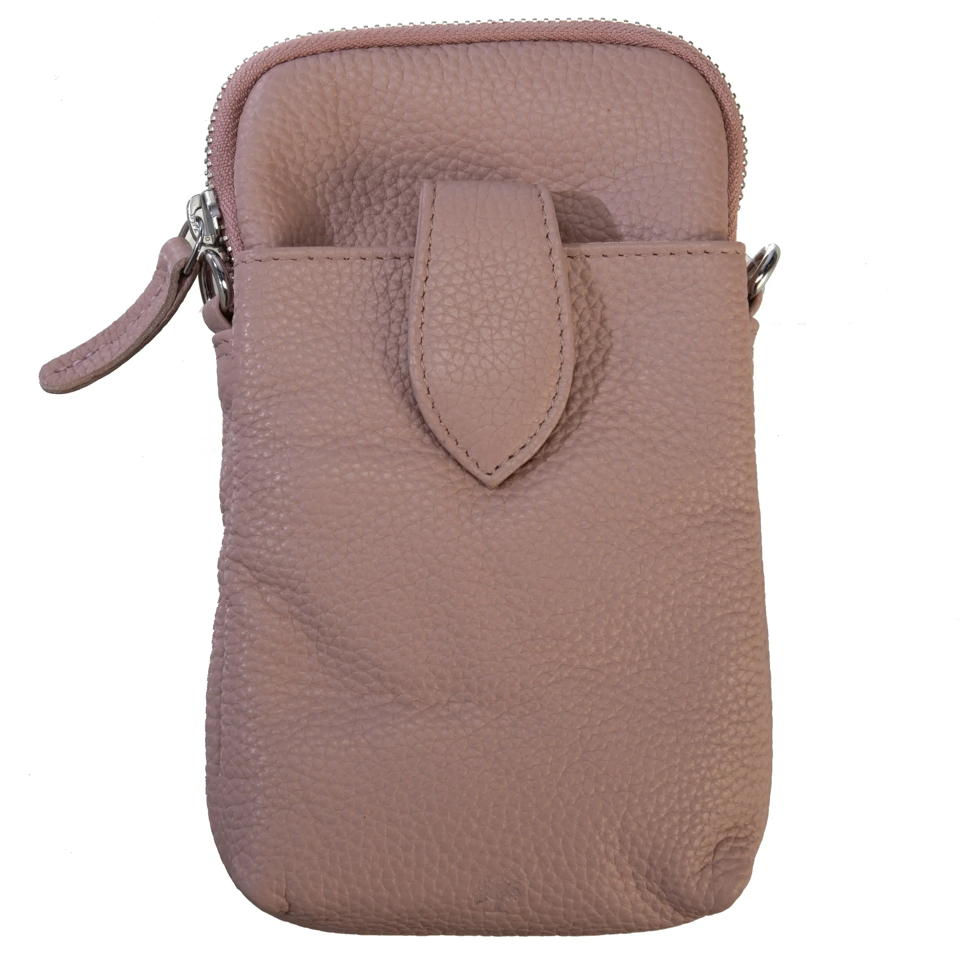 koffer-direkt.de Prato mobile phone shoulder bag 20 cm - rose