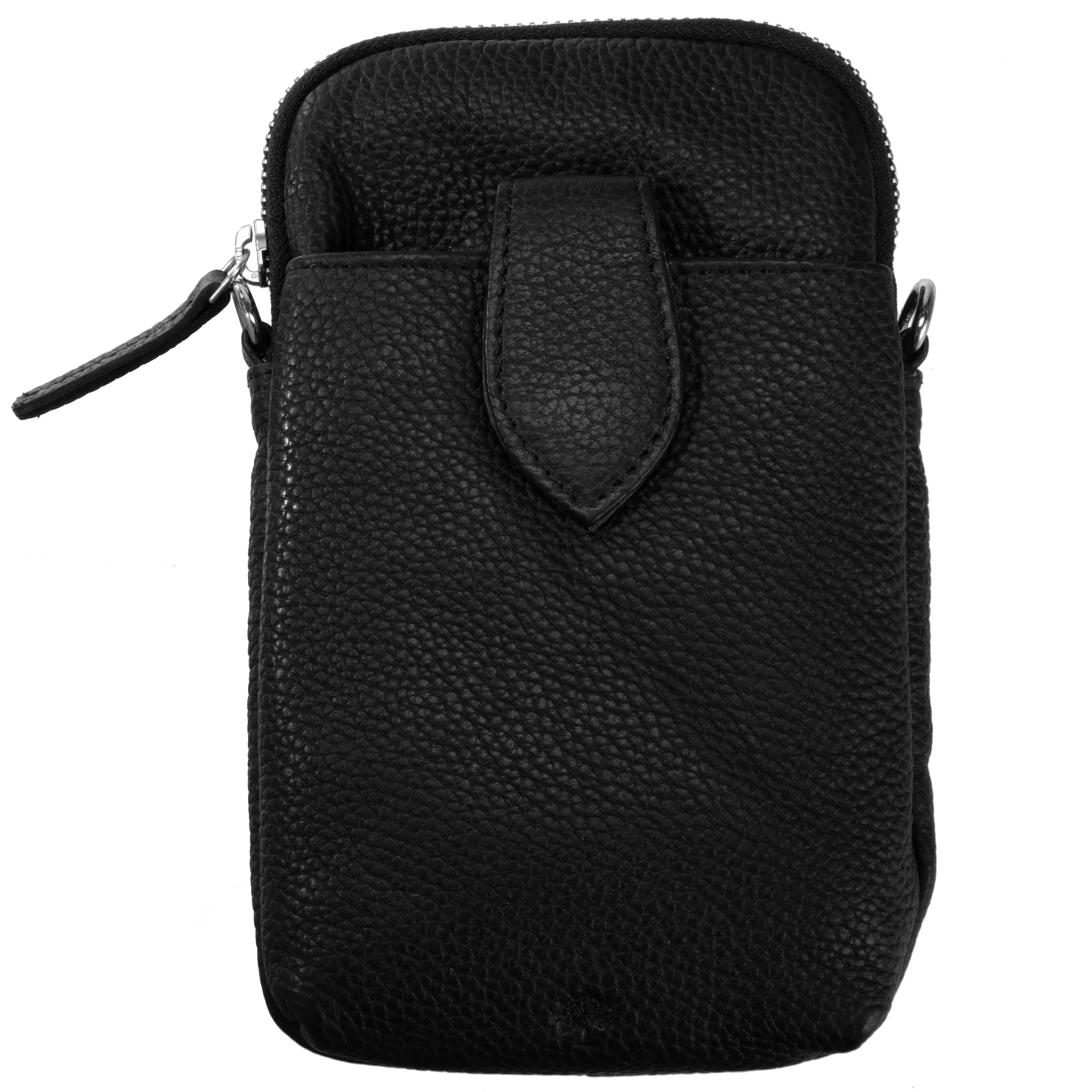 koffer-direkt.de Prato mobile phone shoulder bag 20 cm - black