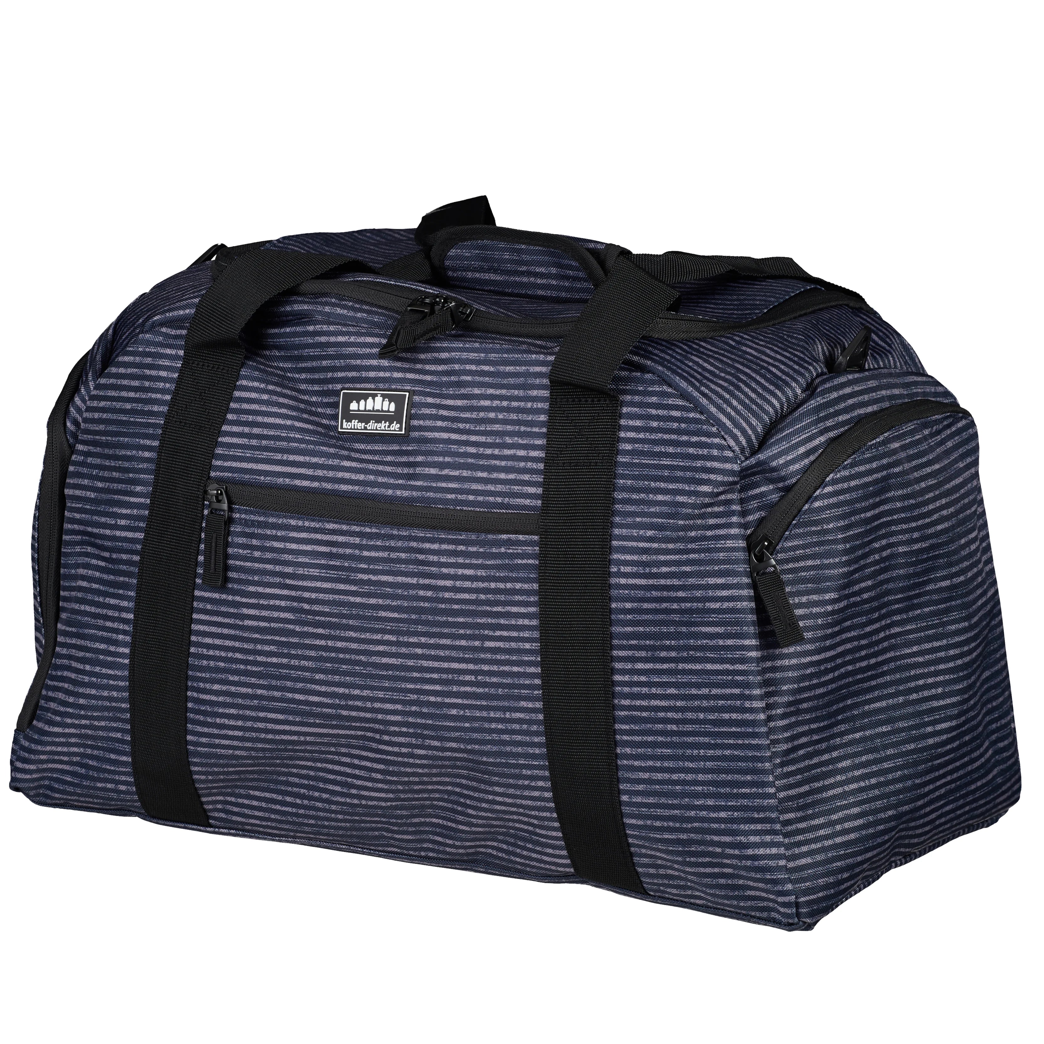 koffer-direkt.de Two Travel II travel bag 50 cm - blue stripe