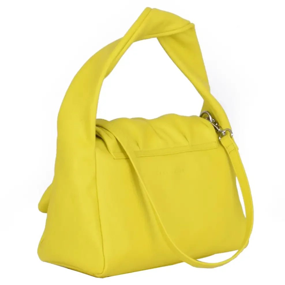 Lara Laurén Bologna Crincle Flap Bag 27 cm - lemon