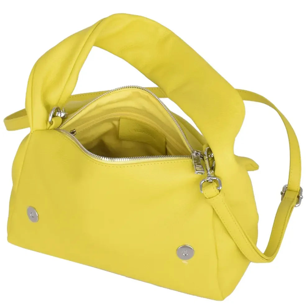 Lara Laurén Bologna Crincle Flap Bag 27 cm - lemon