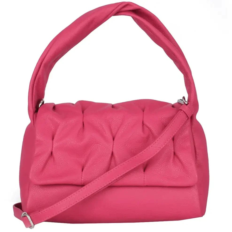 Lara Laurén Bologna Crincle Flap Bag 27 cm - pink