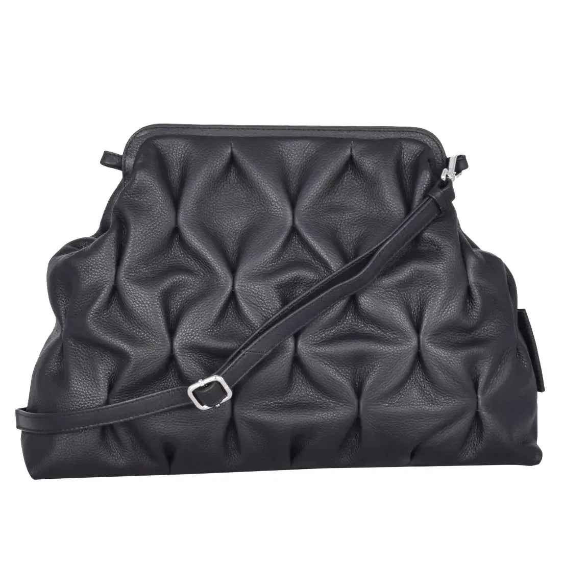Big black clutch bag best sale
