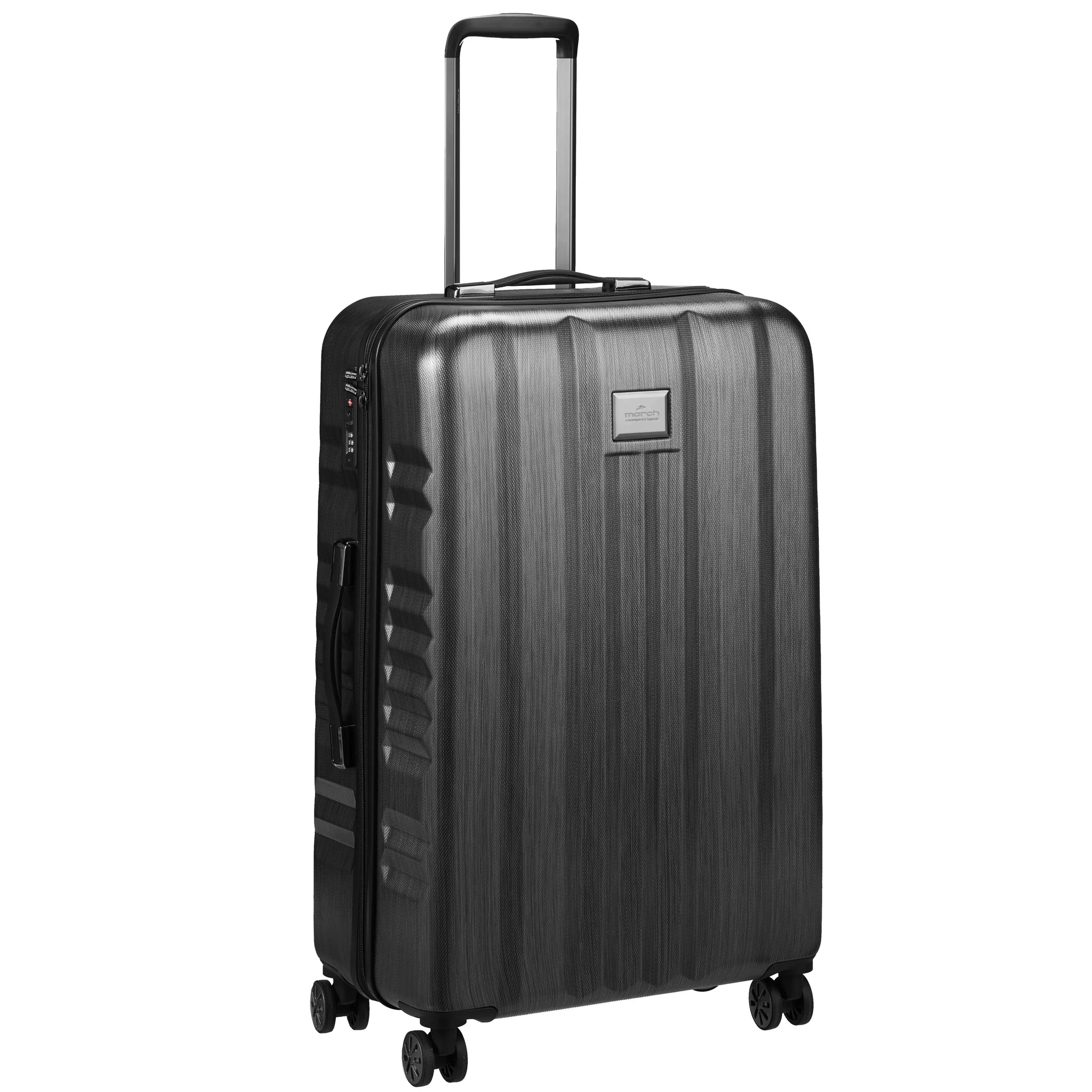 March 15 Trading Fly 4 Rollen Trolley 65 cm black brushed