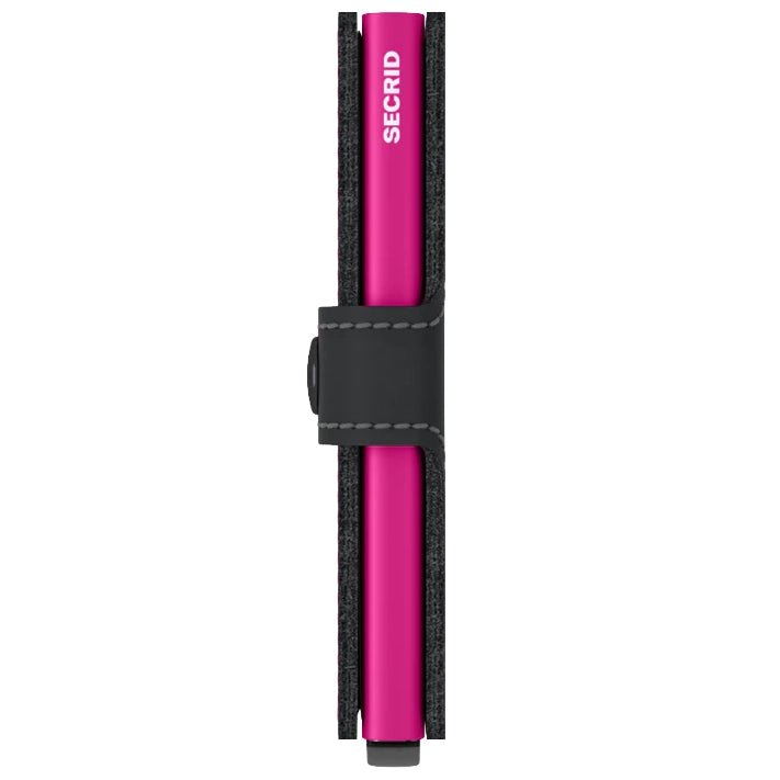 Secrid Wallets Miniwallet Matte 10 cm - Black - Fuchsia