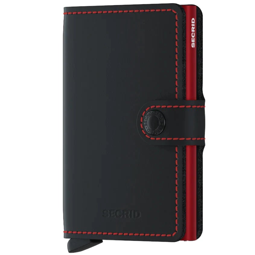 Secrid Wallets Miniwallet Matte 10 cm - black-red