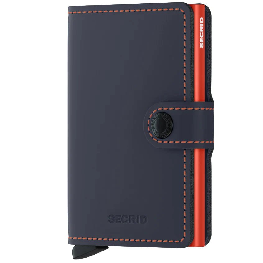 Secrid Wallets Miniwallet Matte 10 cm - nightblue-orange