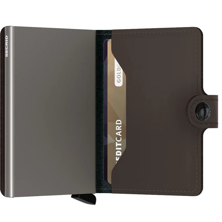 Secrid Wallets Miniwallet Matte 10 cm - Truffle