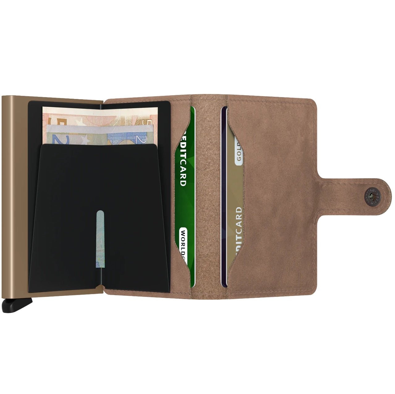 Secrid Wallets Miniwallet Vintage 10 cm - Taupe