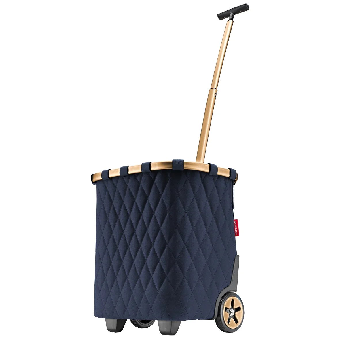 Reisenthel Rhombus Carrycruiser Einkaufskorb mit Rollen 48 cm - Midnight Gold