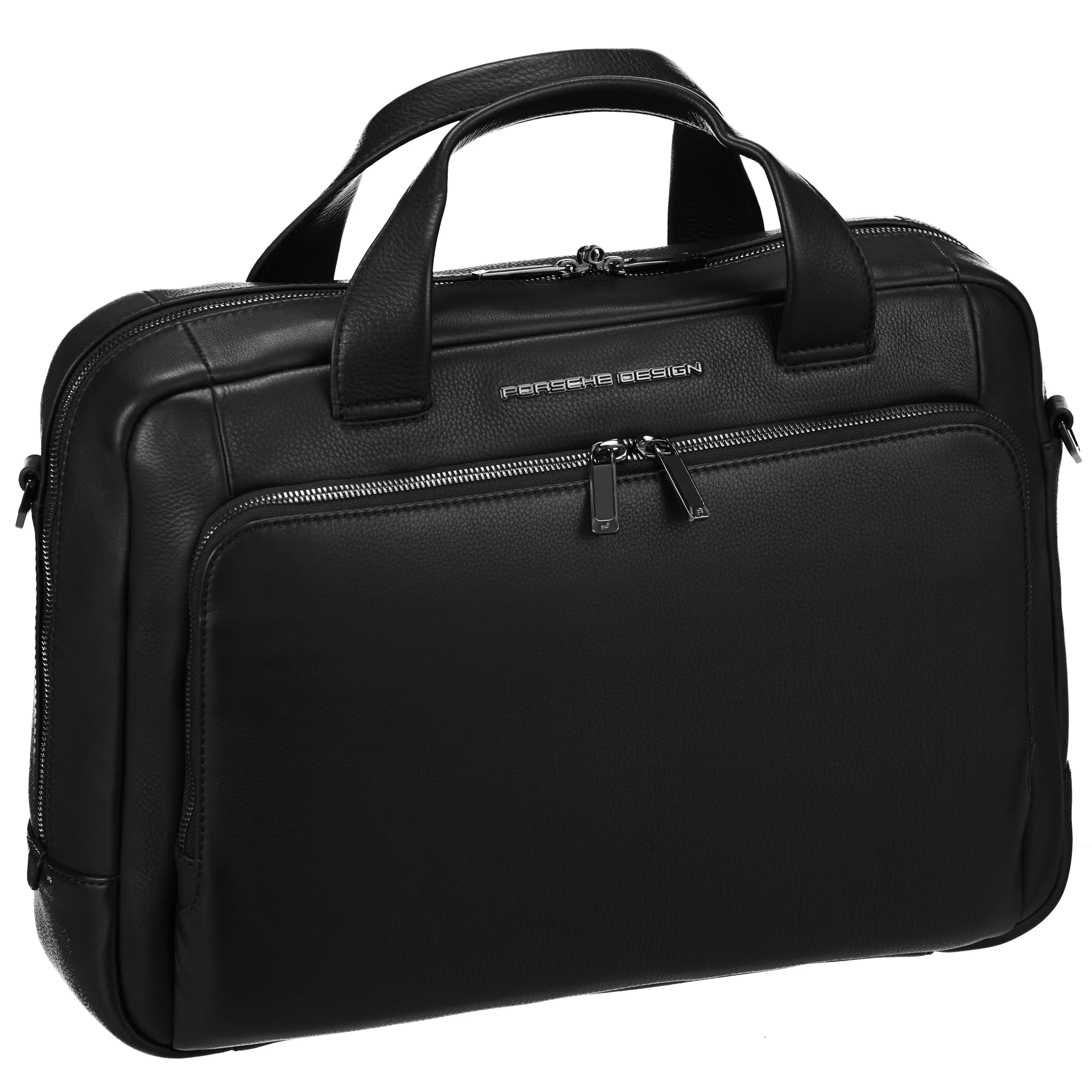 Porsche Design Roadster Leather Briefbag S 39 cm - Black