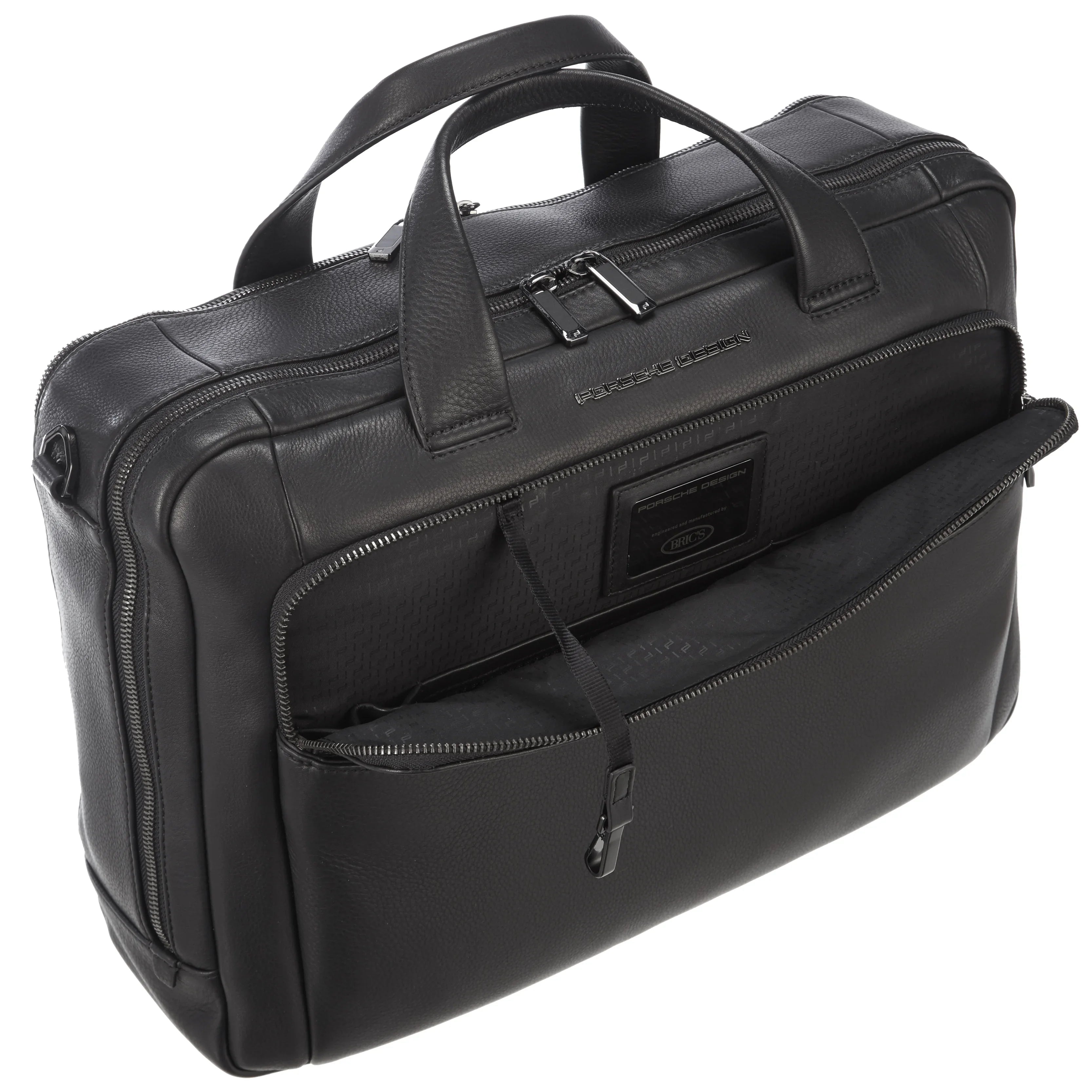 Porsche Design Roadster Leather Briefbag M 43 cm - Black