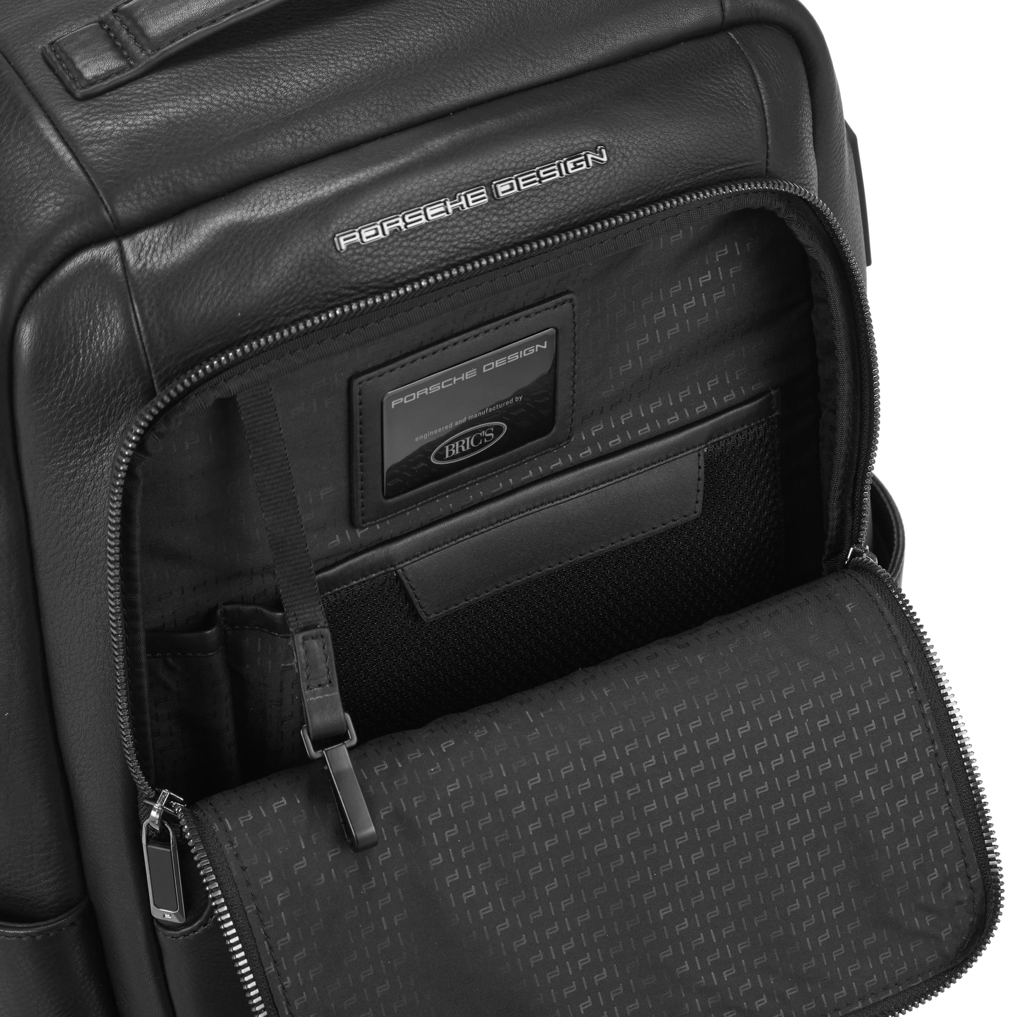 Porsche Design Roadster Leather Backpack M 44 cm - Black