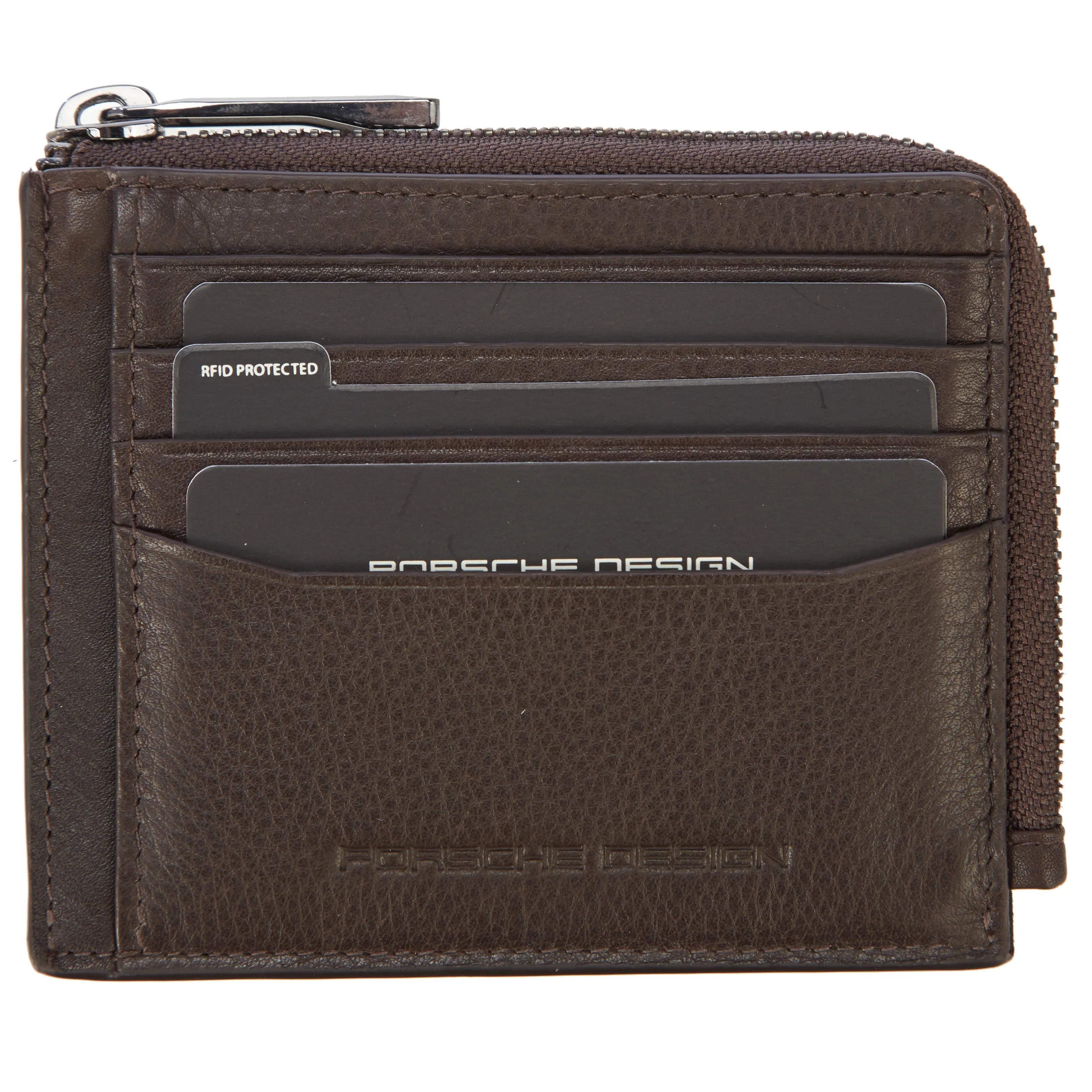 Porsche Design Accessories Business Wallet 11 Zipper RFID 12 cm - Dark Brown