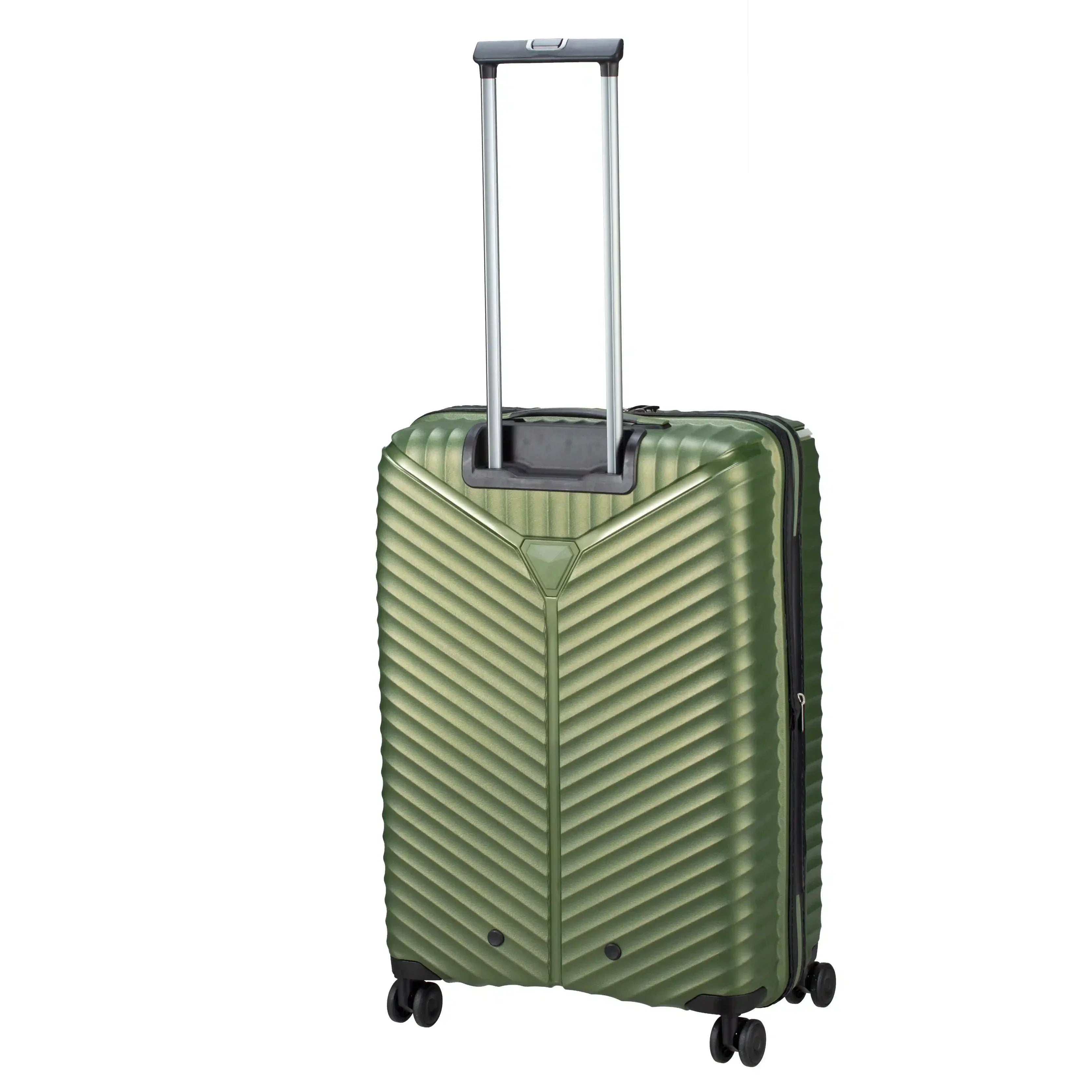 koffer-direkt.de Flight Lite II 4-Rollen Trolley 66 cm - Blue Metallic