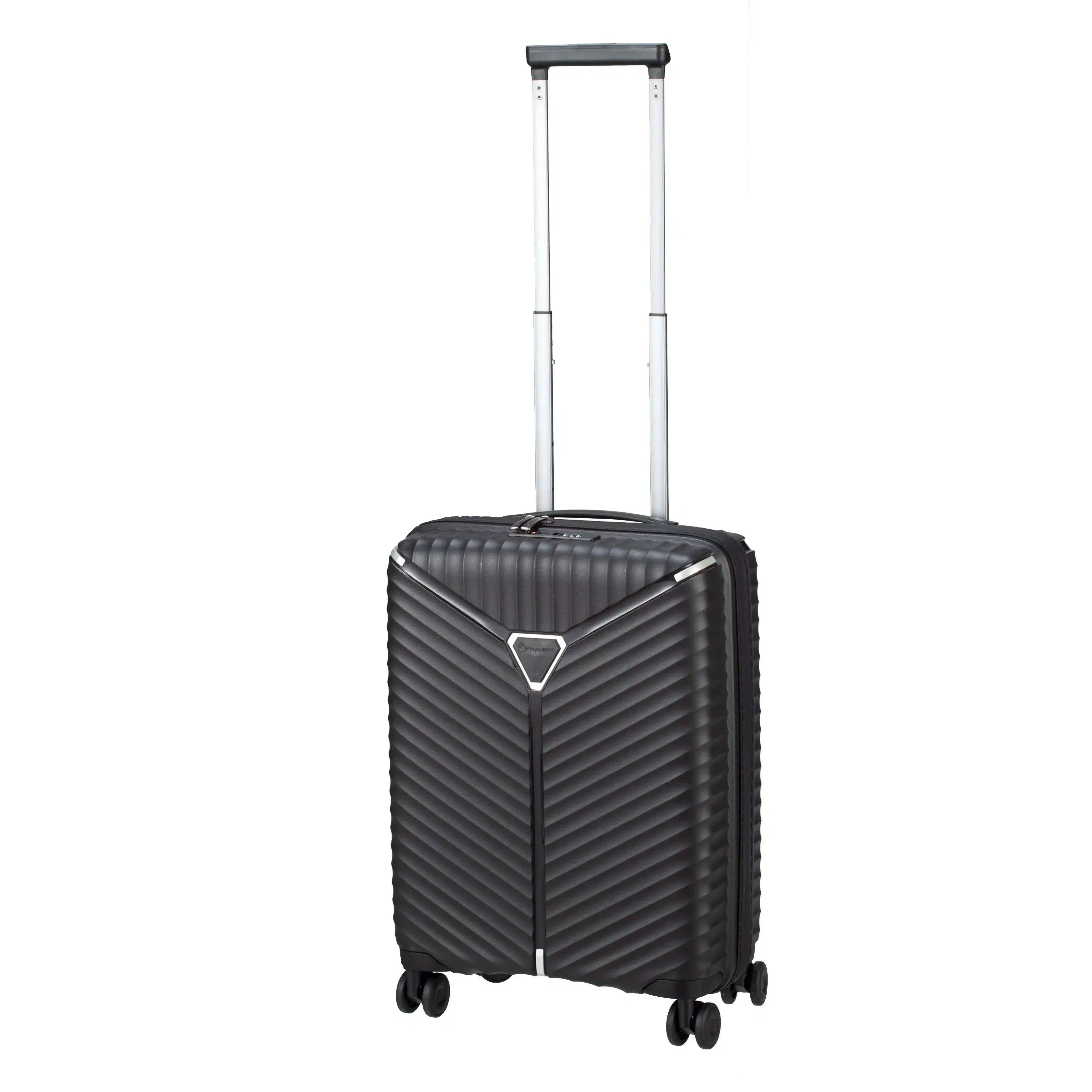 koffer-direkt.de Flight Lite II 4-Rollen Kabinentrolley 55 cm - Black