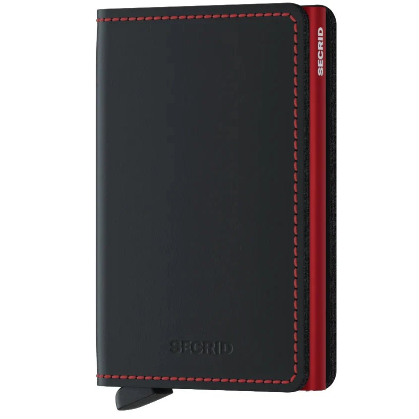 Secrid Wallets Slimwallet Matte 10 cm - black-red