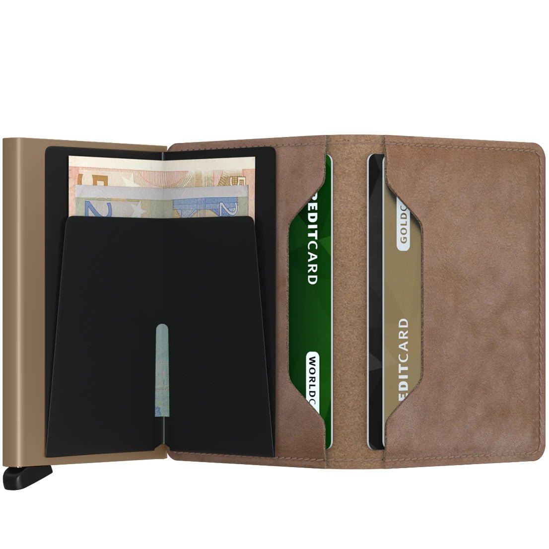 Secrid Wallets Slimwallet Vintage 10 cm - Taupe