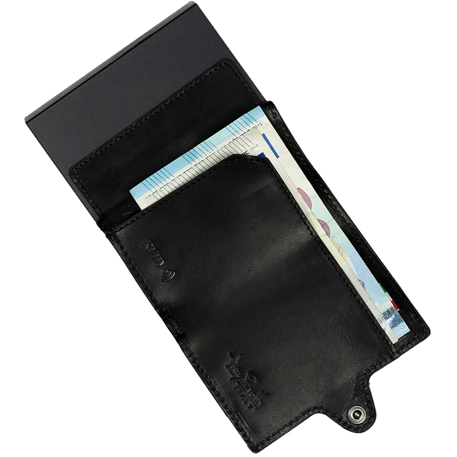 Tony Perotti Furbo Credit Card Holder 10 cm - Black