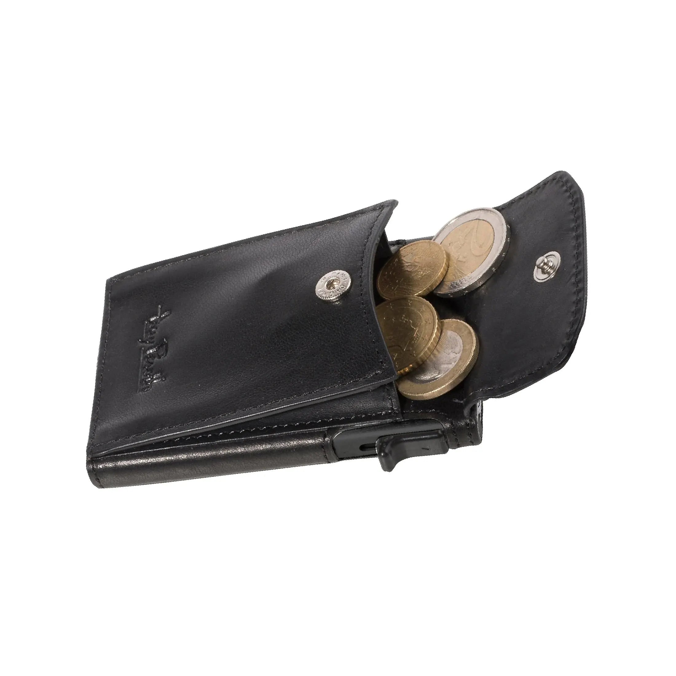 Tony Perotti Furbo credit card holder with RFID protection 9 cm - black