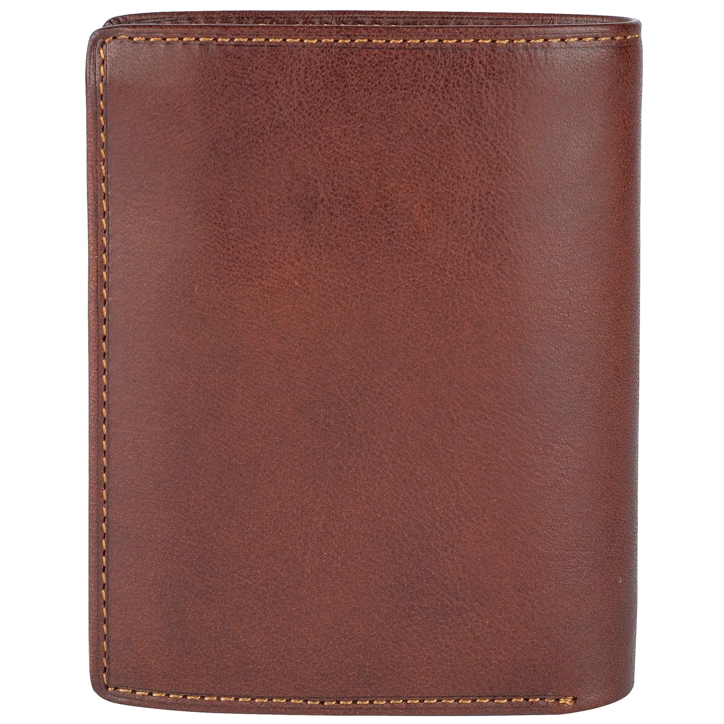 Tony Perotti Furbo vertical wallet 12 cm - Dark Brown