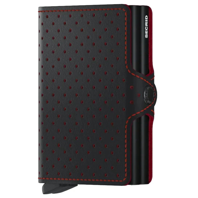 Secrid Wallets Twinwallet Perforated 10 cm - black-red
