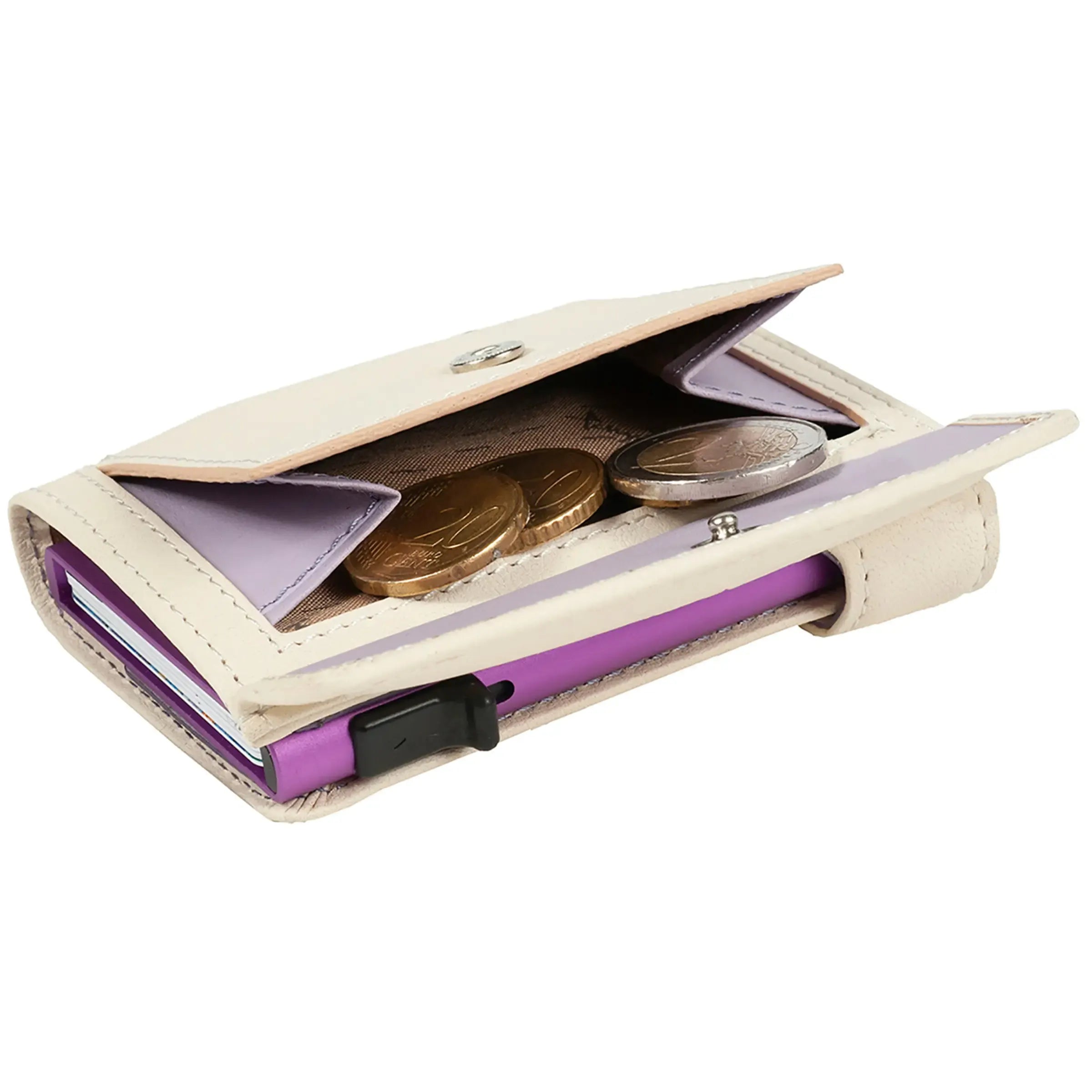Tony Perotti Furbo RFID Credit Card Holder for Women 10 cm - White