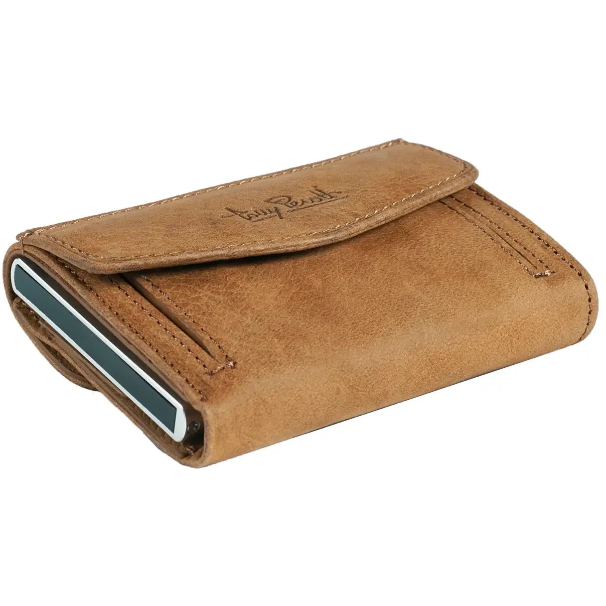 Tony Perotti Furbo Vintage RFID Kreditkarten-Etui 10 cm - Dunkel Braun