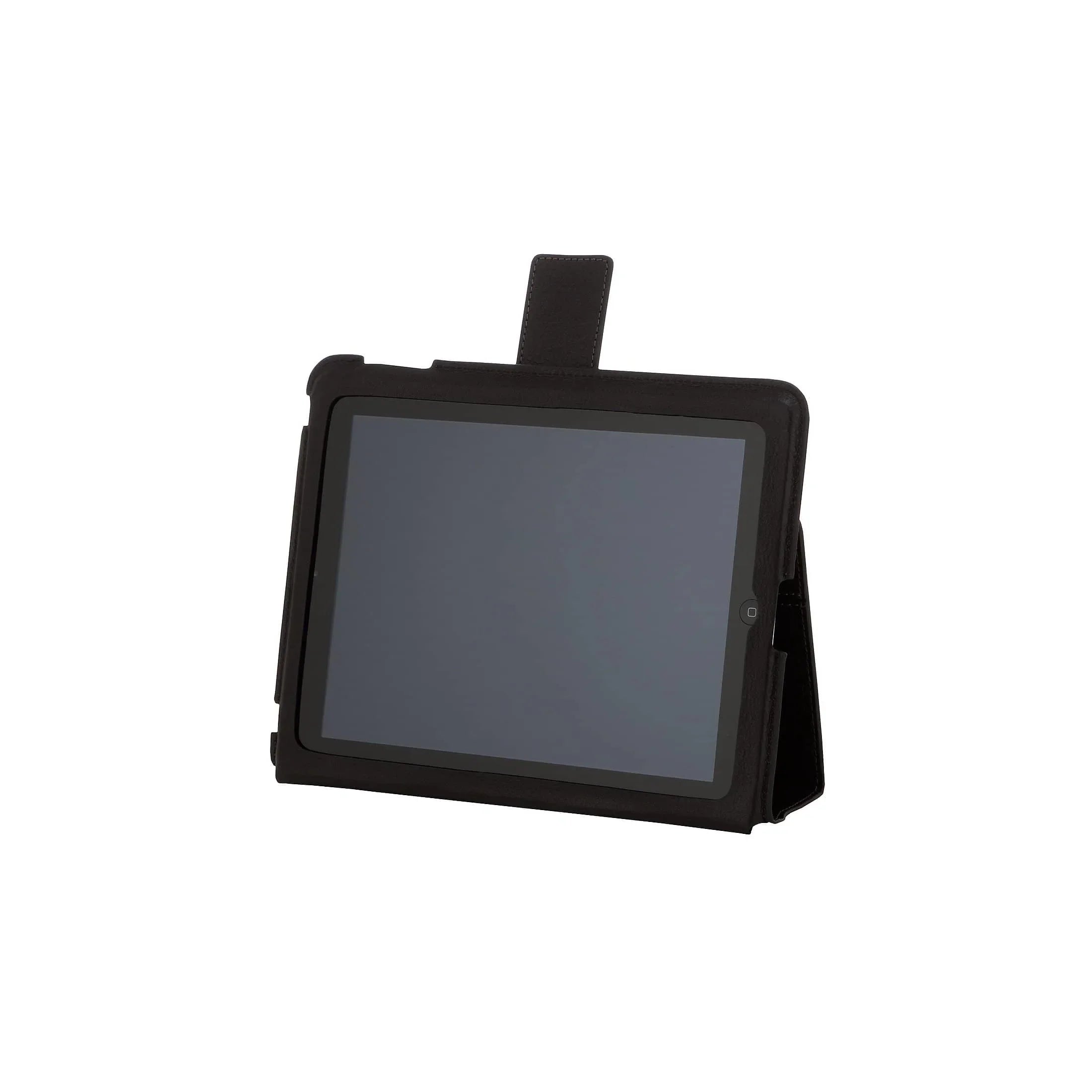 Piquadro Vibe iPad2 leather case with stand function 25 cm - black