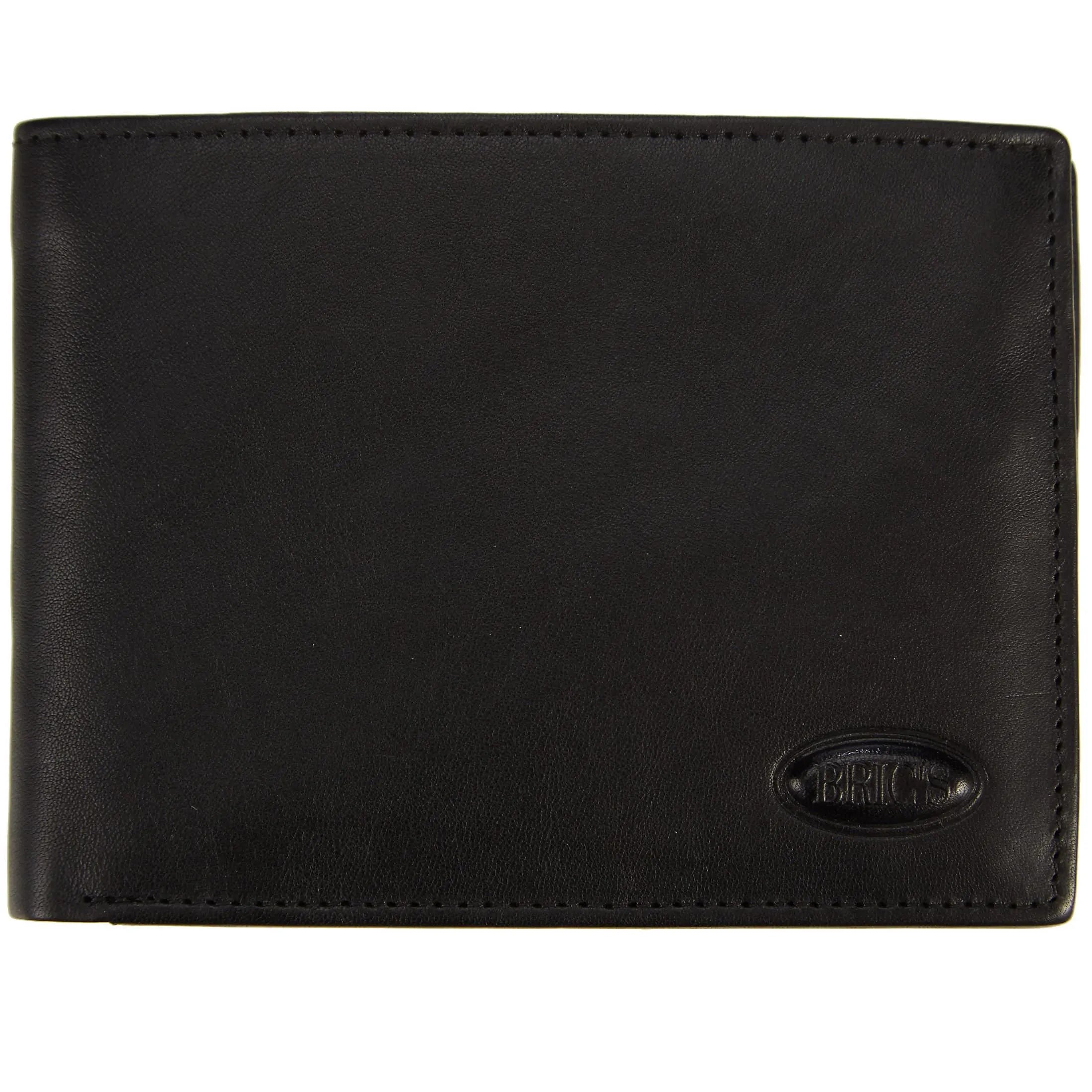Brics Monte Rosa RFID note case 12 cm - black