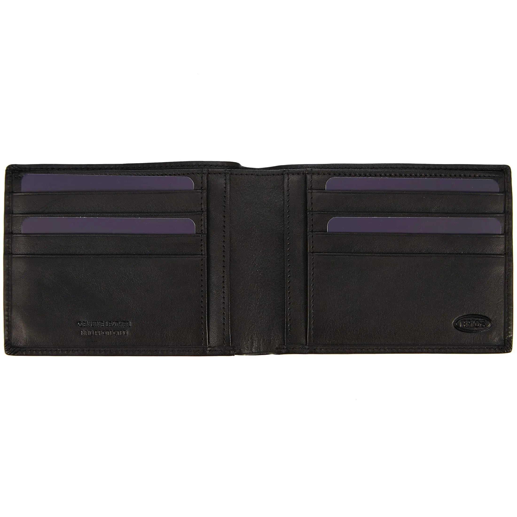 Brics Monte Rosa RFID note case 12 cm - black