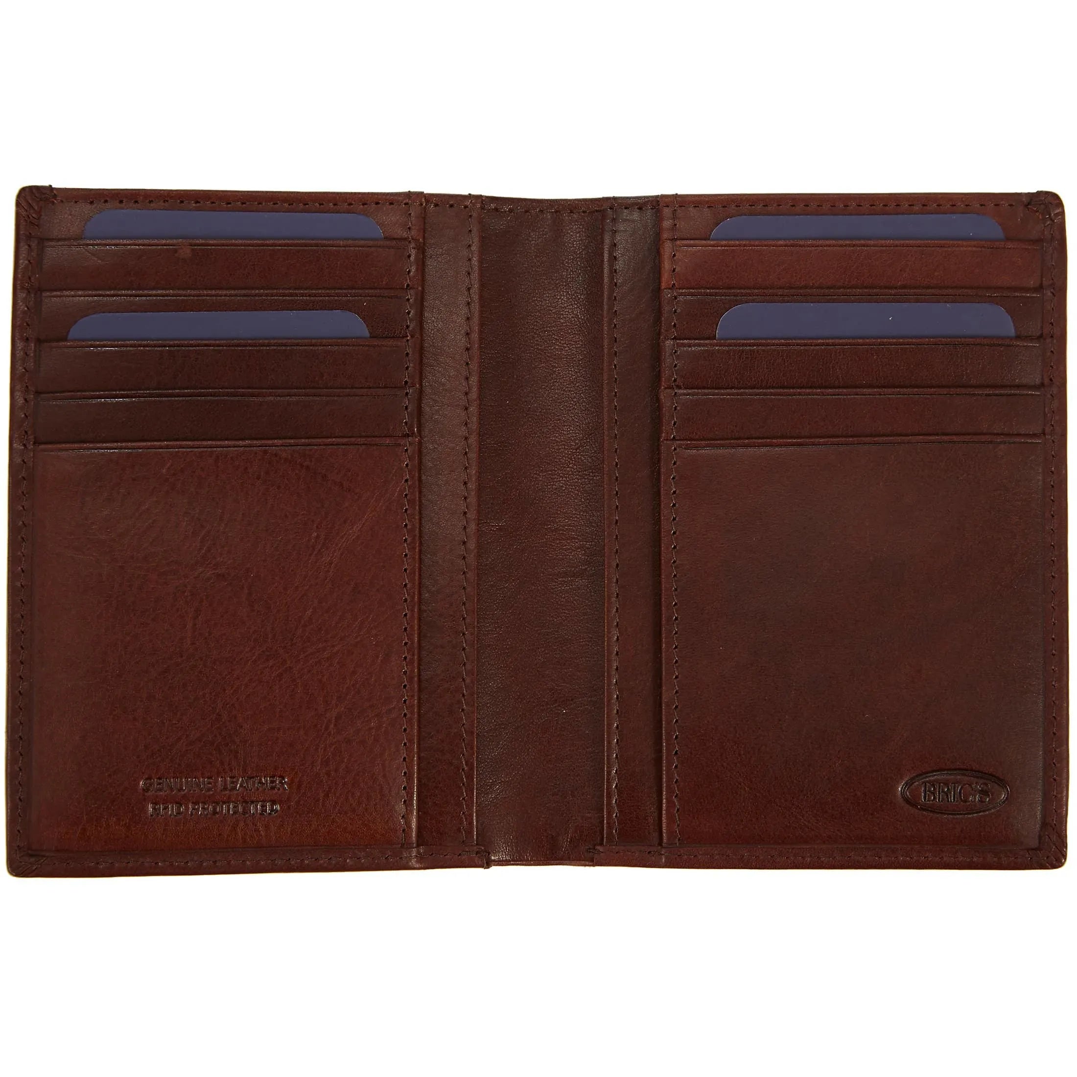 Brics Monte Rosa portrait wallet RFID 12 cm - brown