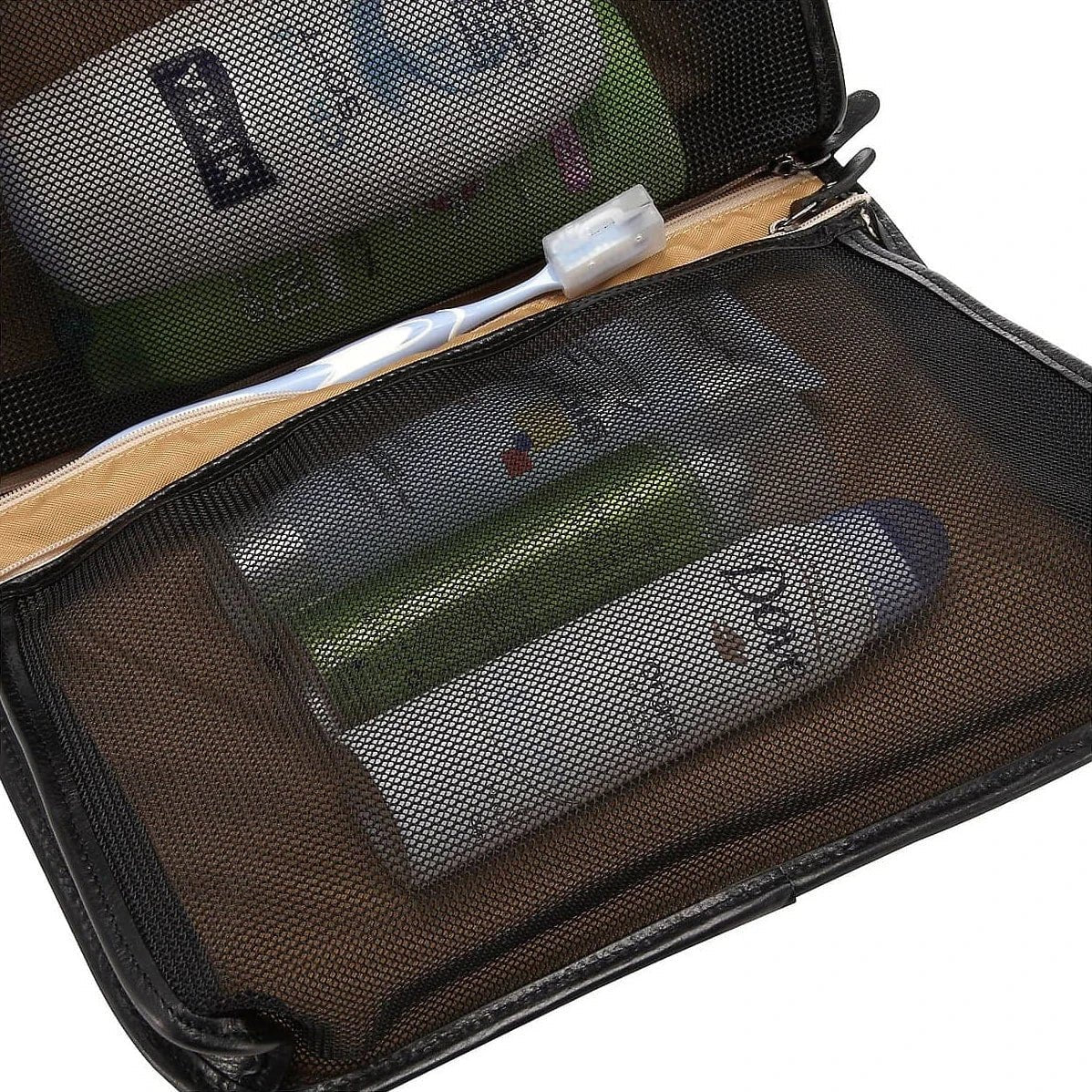 Brics Life Pelle Kulturrolle zum Aufhängen aus Leder 30 cm - cognac