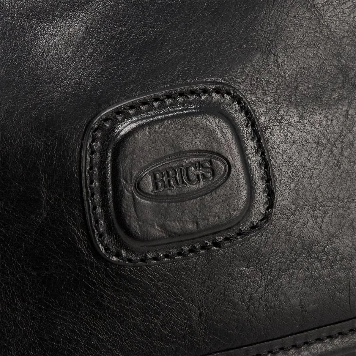 Brics Life Pelle Kulturrolle zum Aufhängen aus Leder 30 cm - cognac