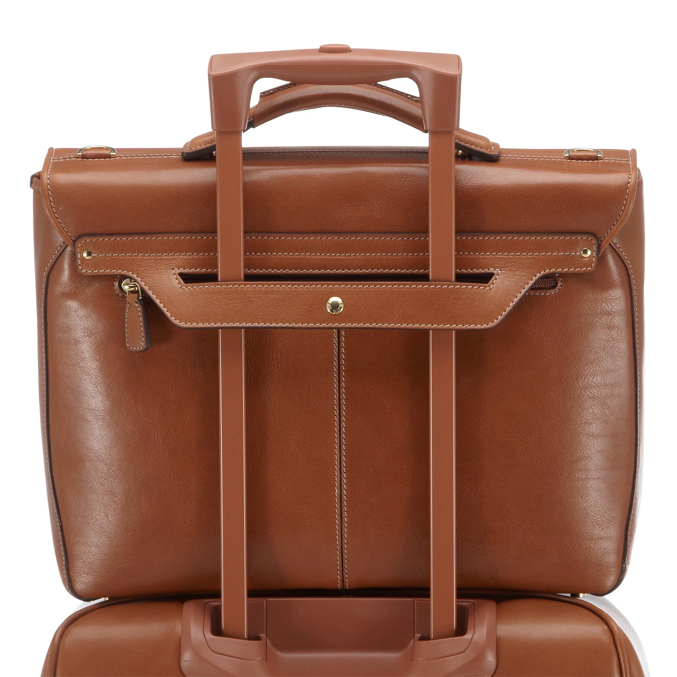 Brics Life Pelle Aktenmappe mit Laptopfach 40 cm - cognac