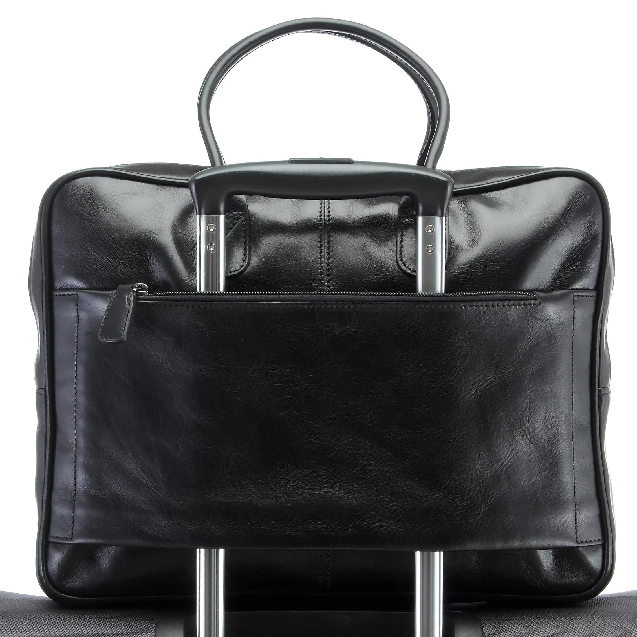 Brics Life Pelle Aktenmappe mit Laptopfach 38 cm - cognac