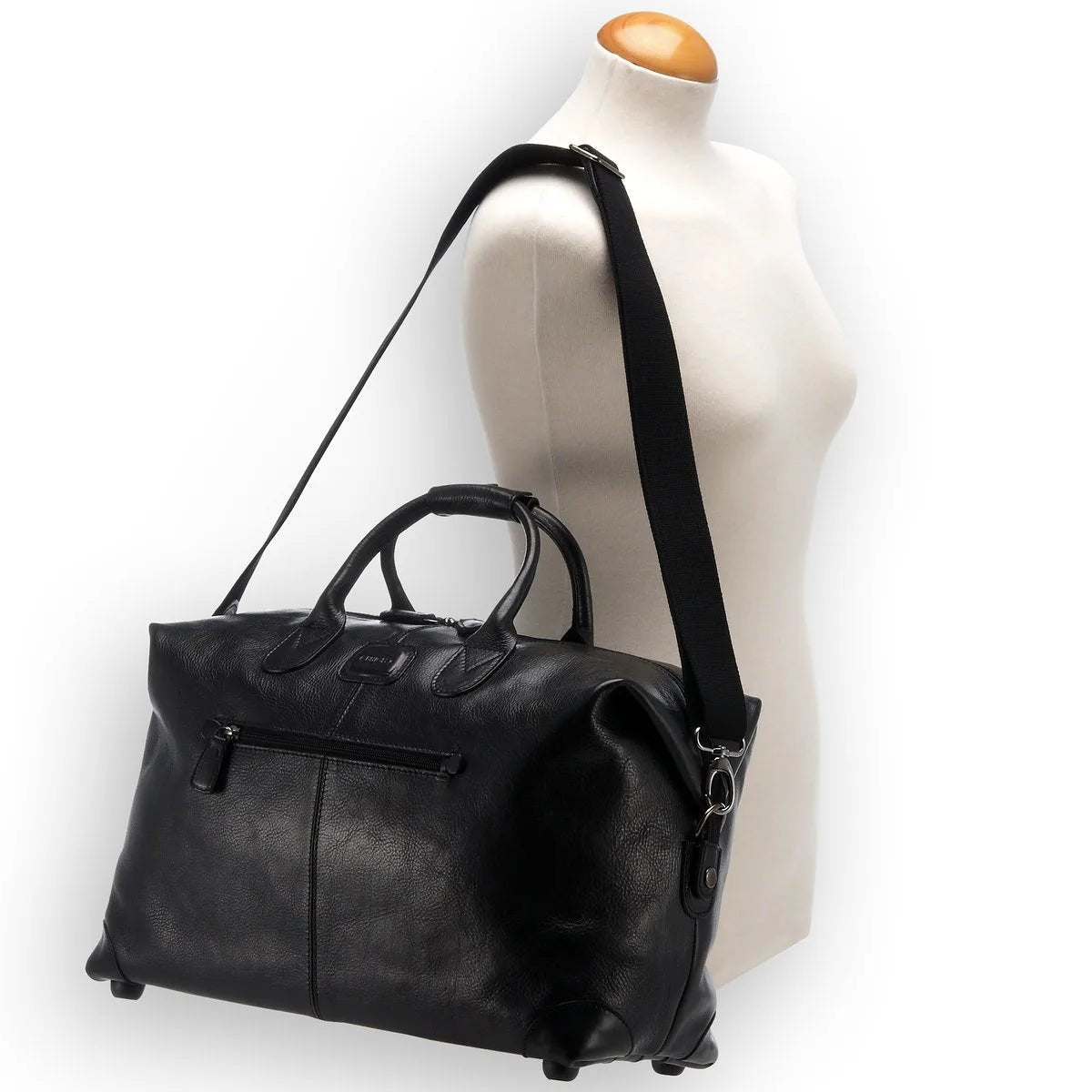 Brics Life Pelle leather travel bag 46 cm - cognac