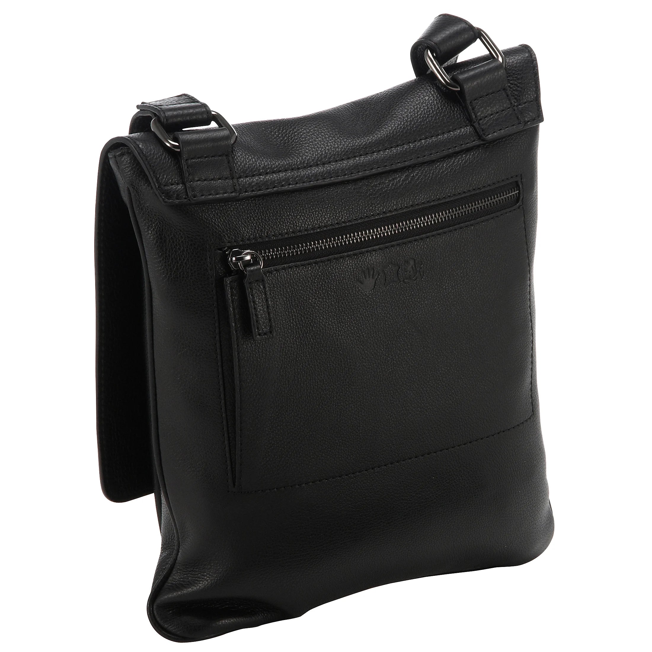 Otto Kern Romance leather shoulder bag 32 cm - black