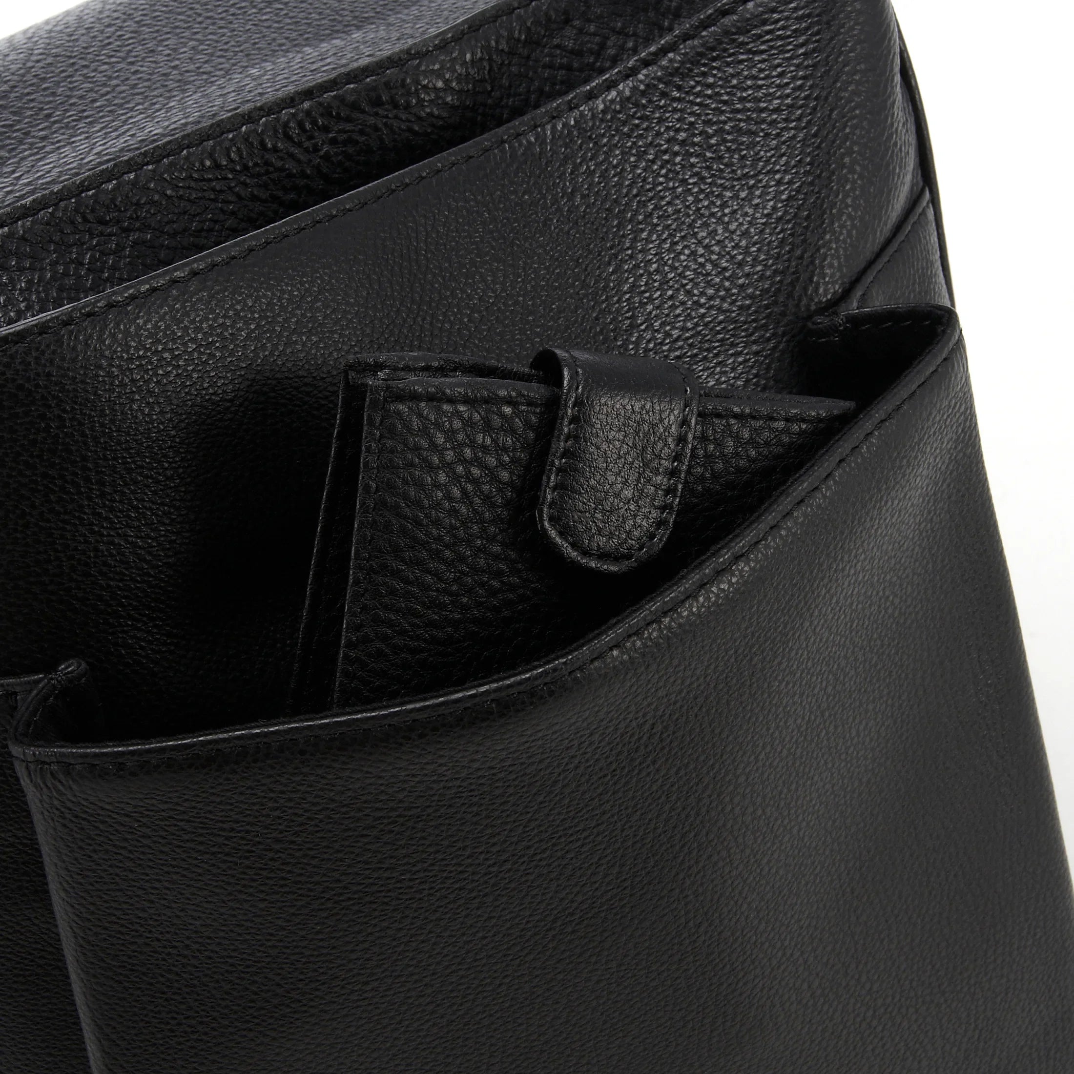 Otto Kern Romance leather shoulder bag 32 cm - black