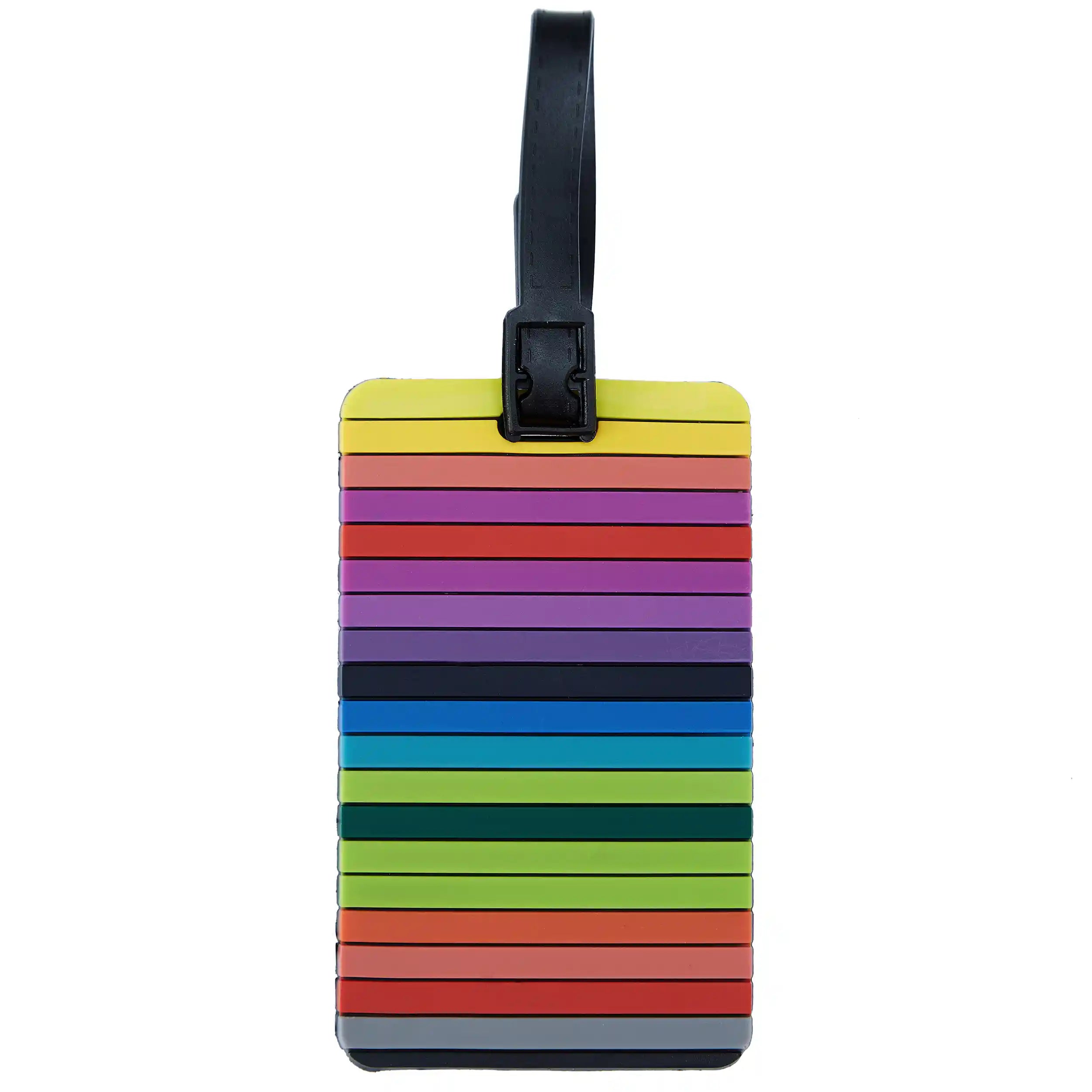 Travelite Accessories luggage tag 10 cm - colorful stripes