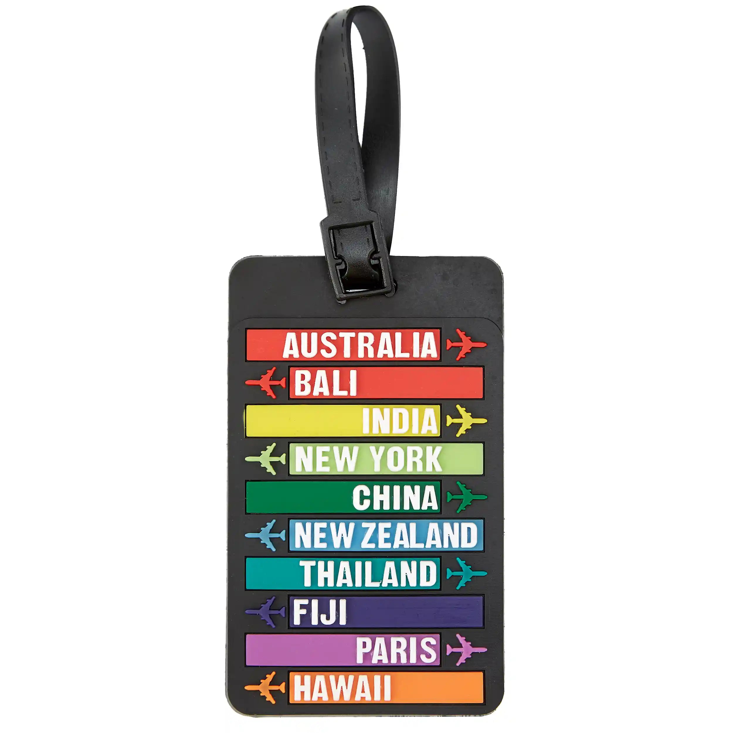 Étiquette de bagage Travelite Accessories 10 cm - pays-colorés