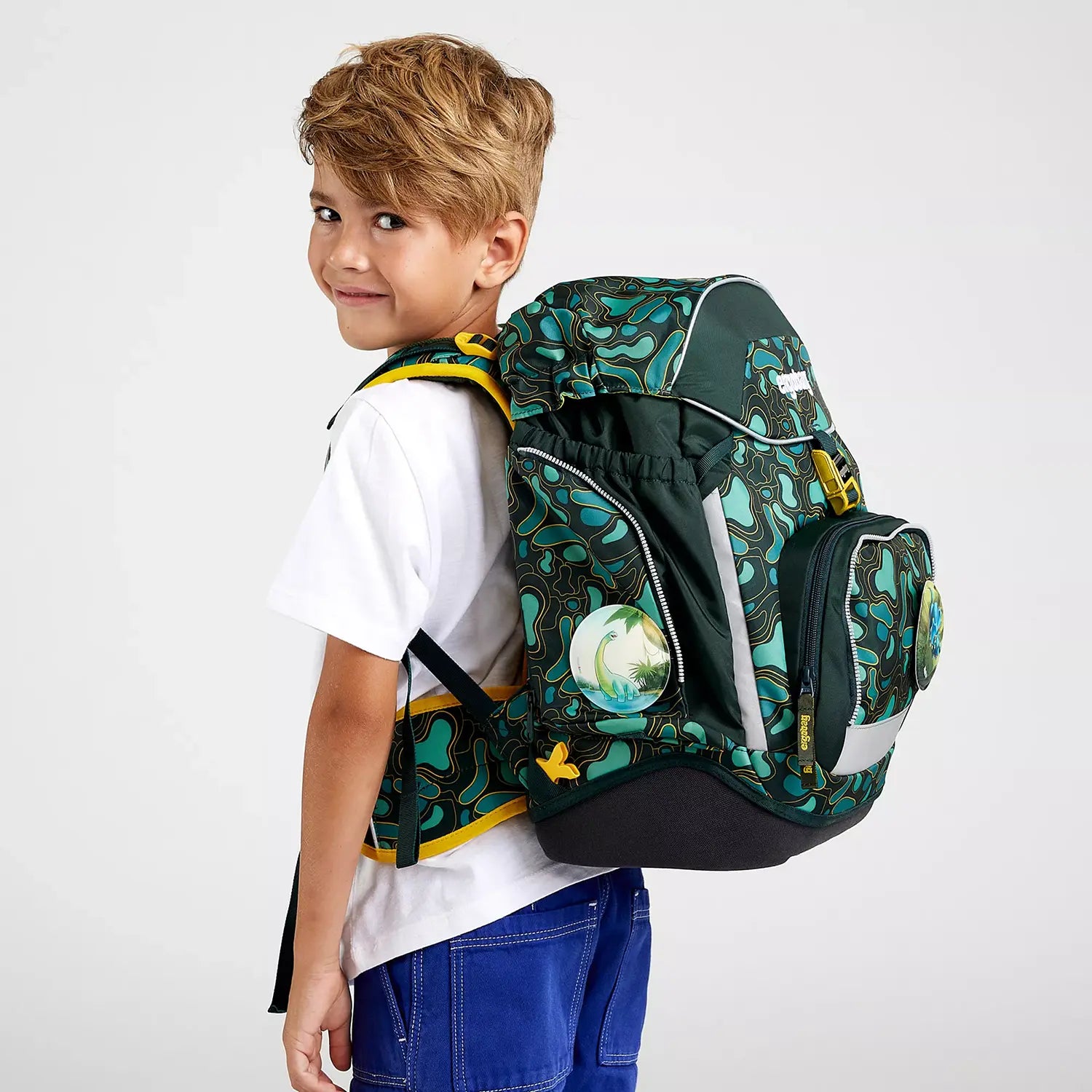 Ergobag Pack 6-teiliges Schulrucksack-Set 40 cm (2024) - Tribäratops