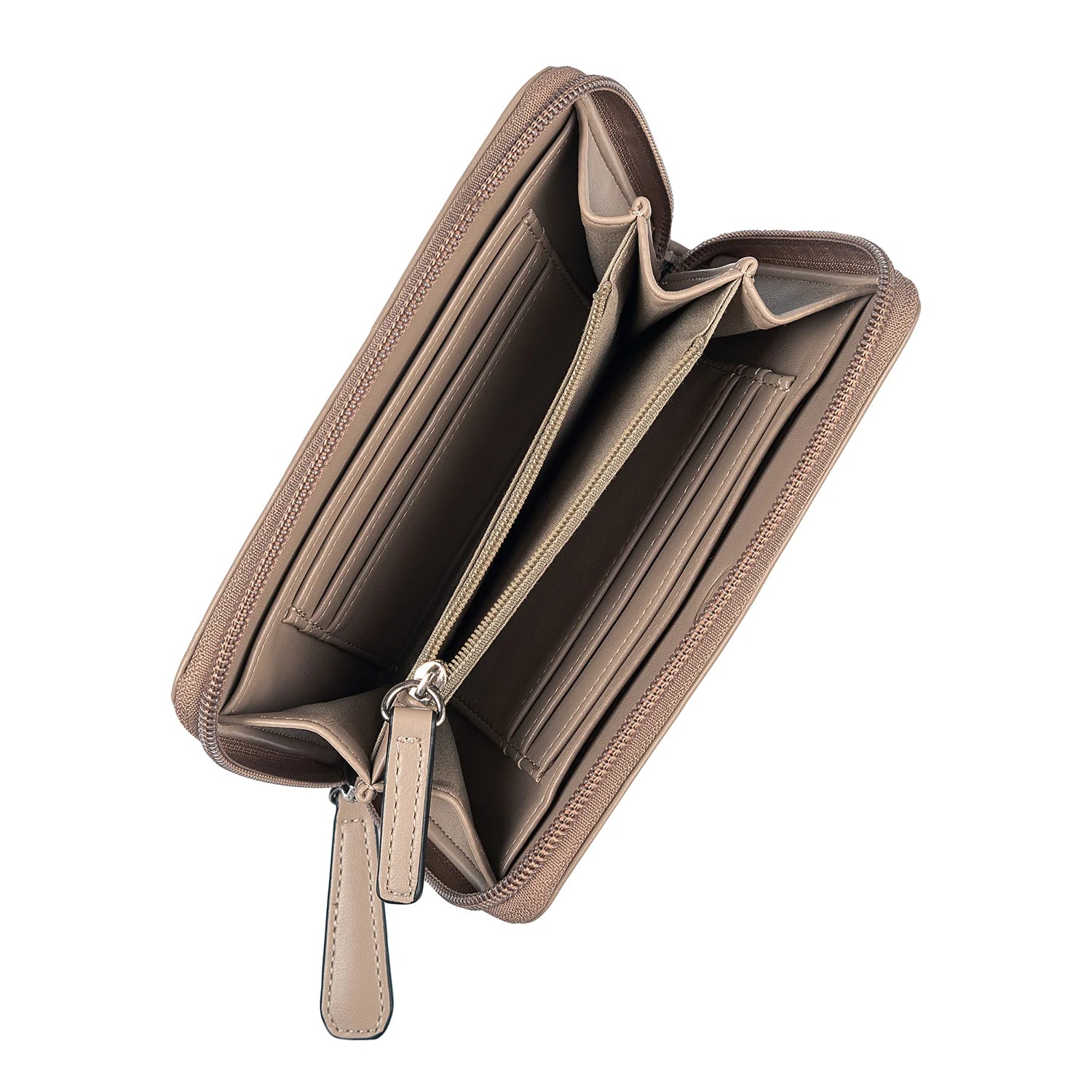 Tom Tailor Amela Medium Zip Wallet 17 cm - Taupe