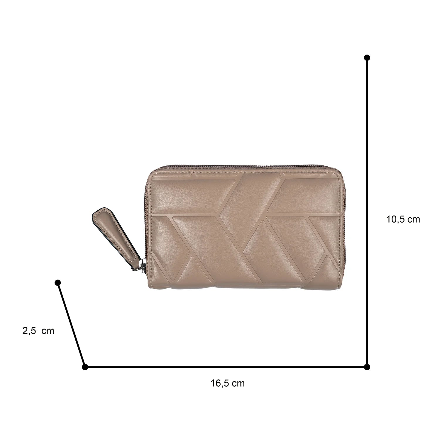 Tom Tailor Amela Medium Zip Wallet 17 cm - Taupe